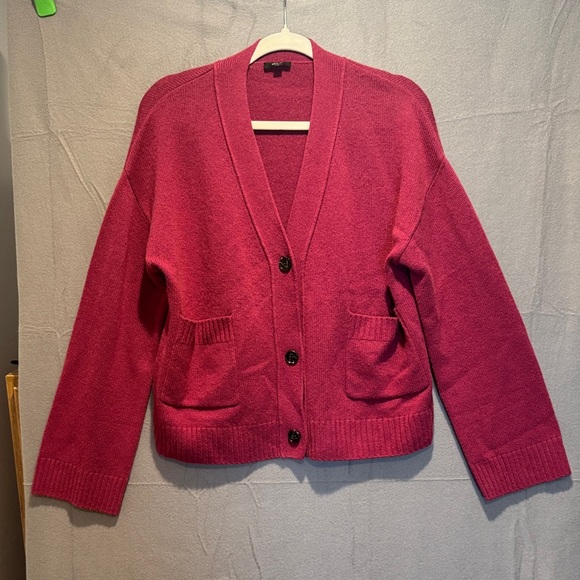 Rails Fuchsia Wool Cashmere Blend Cardigan Sweater